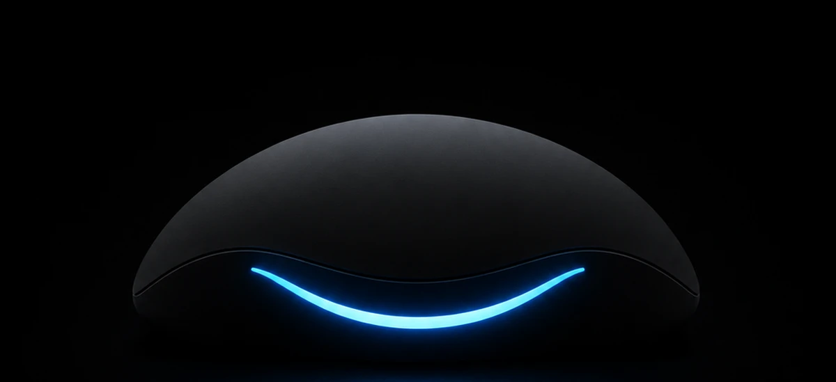 Dispositivo CarPresence con su sonrisa LED encendida
